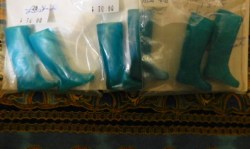 turquoise boots